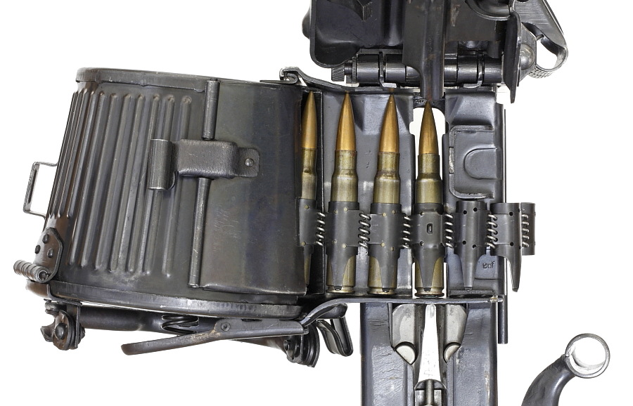 ドイツ軍　MG34　MG42用　ドラムマガジン WWII ドイツ機関銃MG42 ドラムマガジン&対空射撃用リングサイト