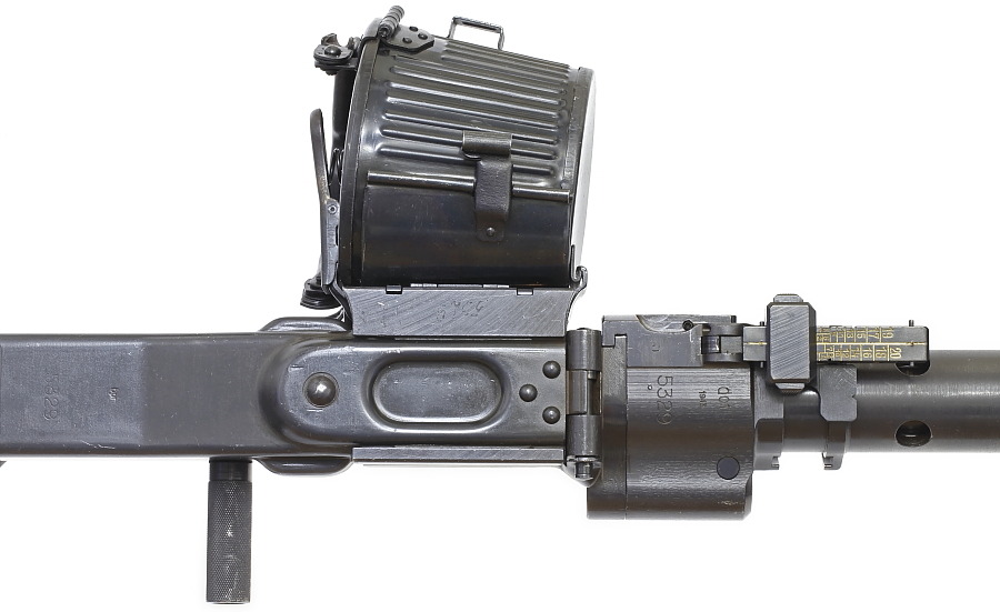 ドイツ軍　MG34　MG42用　ドラムマガジン WWII ドイツ機関銃MG42 ドラムマガジン&対空射撃用リングサイト